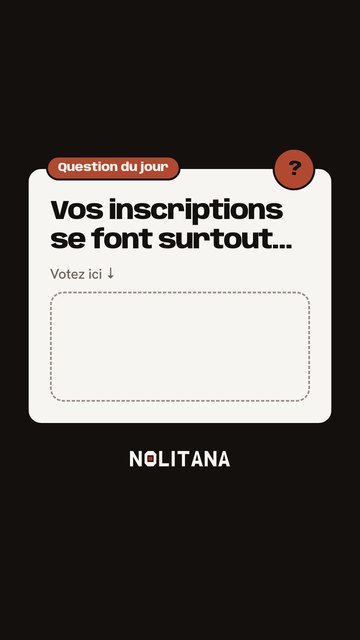 Story sondage de J68