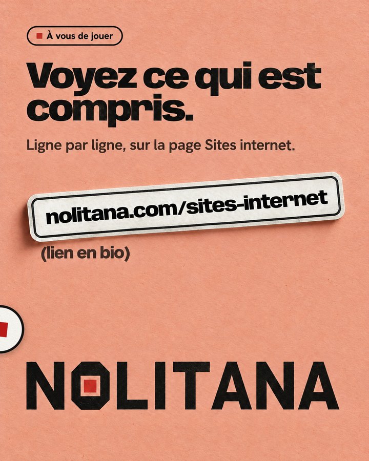 Voyez ce qui est compris. Ligne par ligne, sur la page Sites internet. Lien : nolitana.com/sites-internet