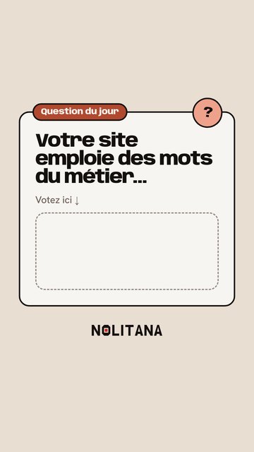 Story sondage de J74