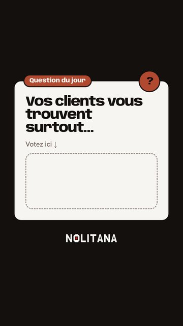 Story sondage de J78
