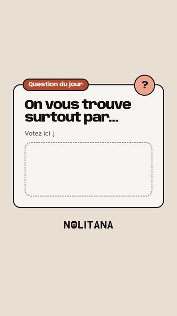 Story sondage de J81