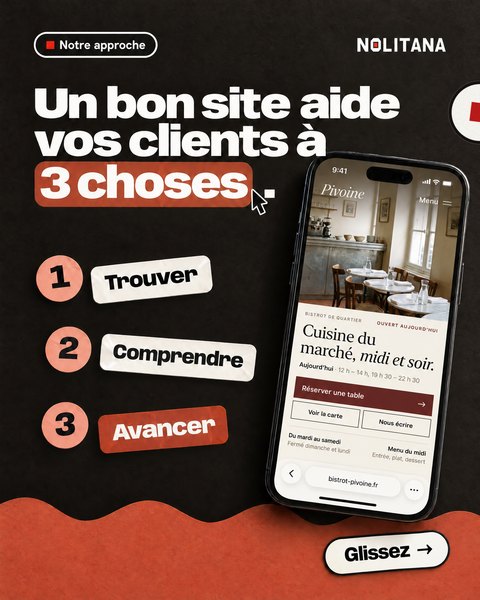 J89 · Un bon site aide vos clients à 3 choses.