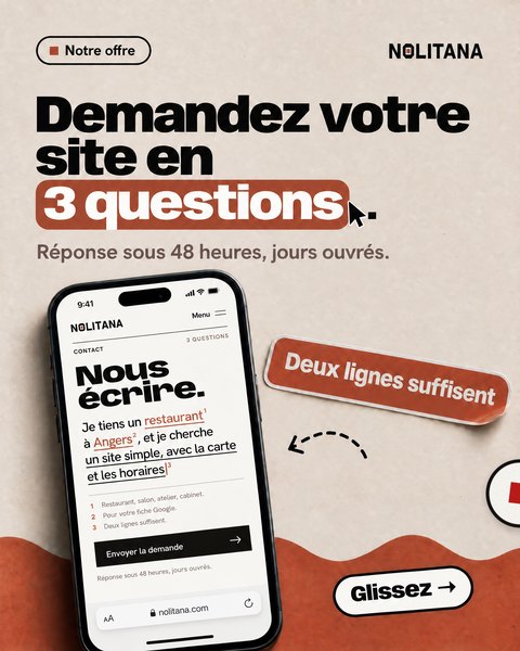 J90 · Demandez votre site en 3 questions.