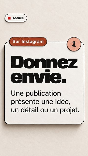 Astuce Sur Instagram 1 Donnez envie. Une publication présente une idée, un détail ou un projet.